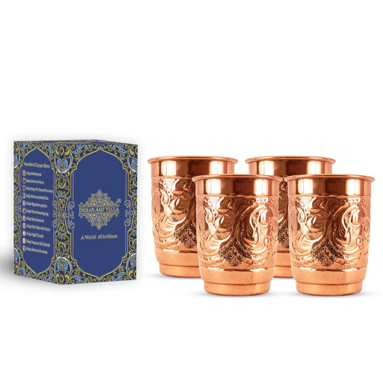 Copper glass premium embossed design