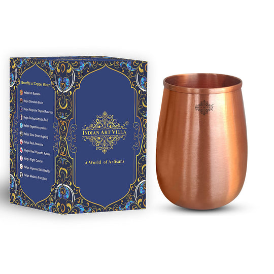Embossed copper glass premium hydration use
