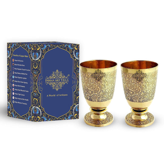 kansa glass with flower embossed design perfect for serving cold beverages at gatherings bringing style to your drinkware