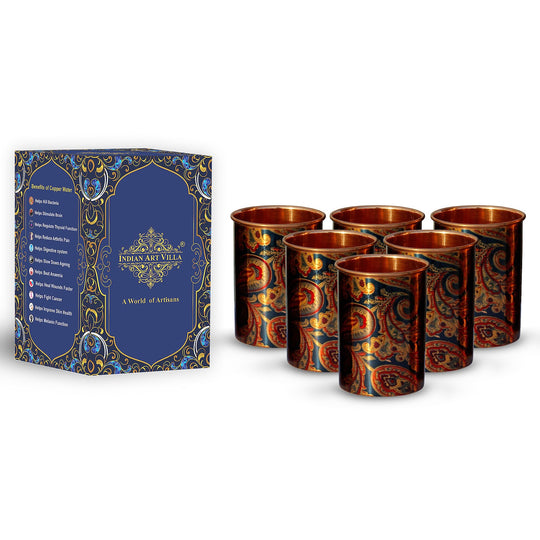 Copper tumbler elegant handmade finish