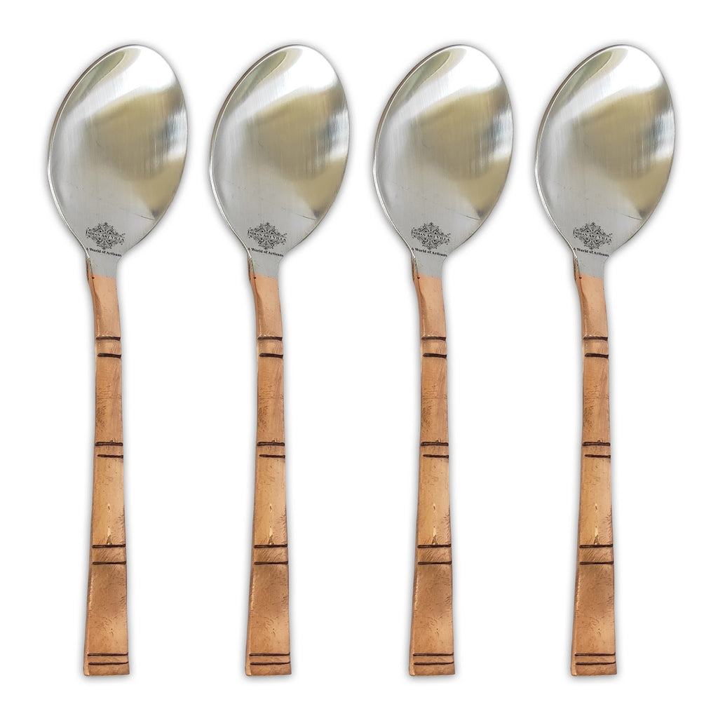 Indian Art Villa Steel Copper Spoon 7 Inches