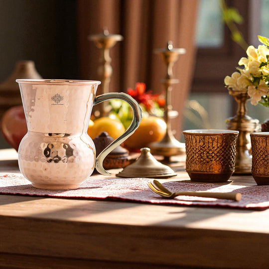 Premium copper drinking glass India