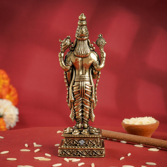 Brass Tirupati Balaji Murti Idol - Idol of Lord Venkateswara
