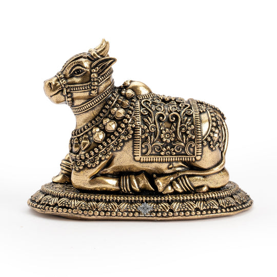 Pure Brass Nandi Murti Idol