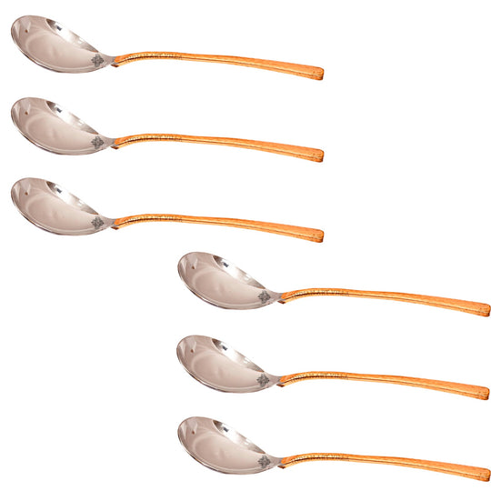 Pure Steel Copper  Hammer Design Serving Spoon, Serving Chaffing Dishes,