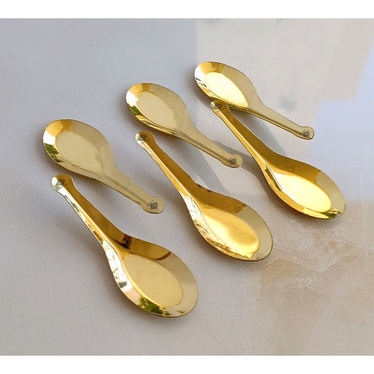 Brass Gold Float Masala Spoon