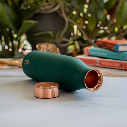 Copper Bottle with Silk Finish 900 ML