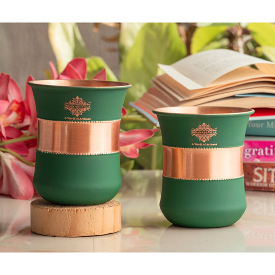 Copper drinkware handcrafted Indian artisan style