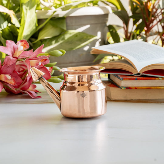 Pure Copper Netipot used for Yoga