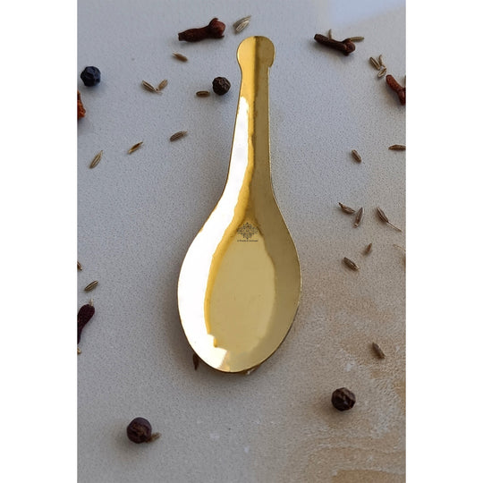 Brass Gold Float Masala Spoon