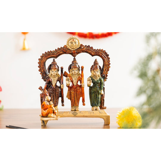 Pure Brass Ram Darbar With Elegant design & Suraj On top
