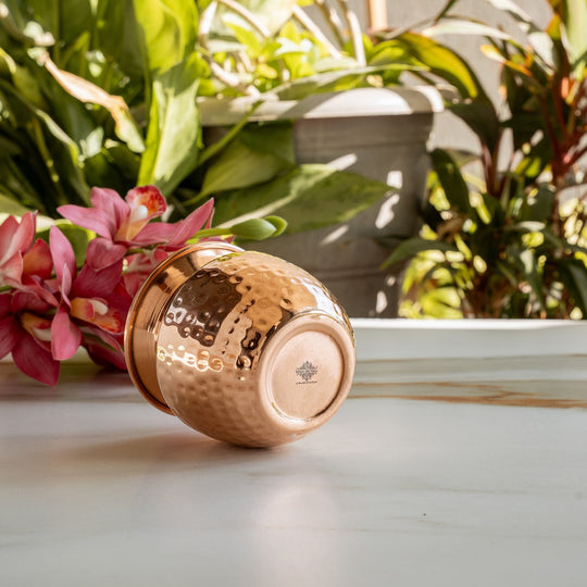 Pure Copper Hammered Lota/Kalash