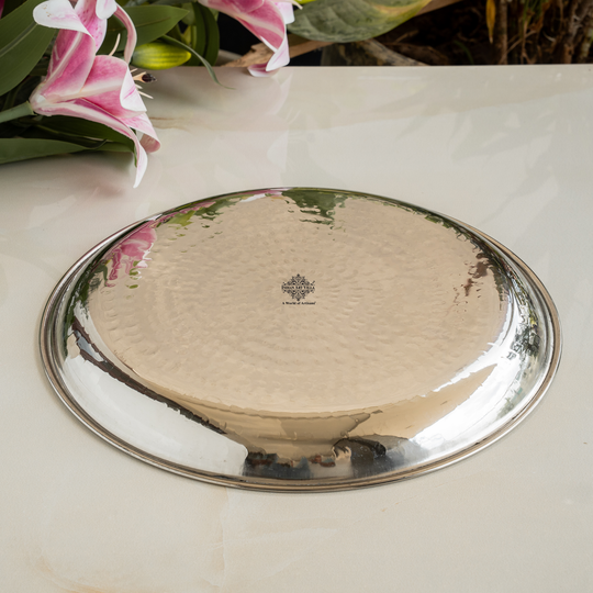 Stainless Steel Hammered Design Plate