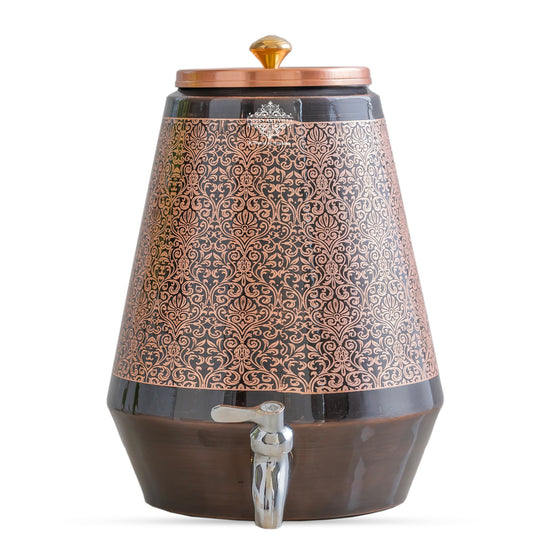 Height and spout measurements for 5 litre copper water dispenser with tap – tamba matka with tap