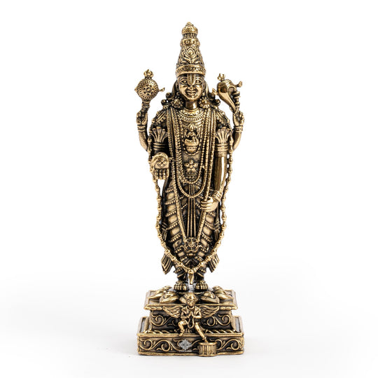 Brass Tirupati Balaji Murti Idol - Idol of Lord Venkateswara