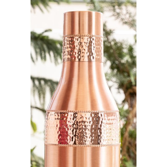 Copper Drinkware Bottle with Champagne Style and Lacquer Coating