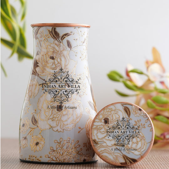 Pure Copper Gold Print Luxury Design Bedroom Bottle-950 ml
