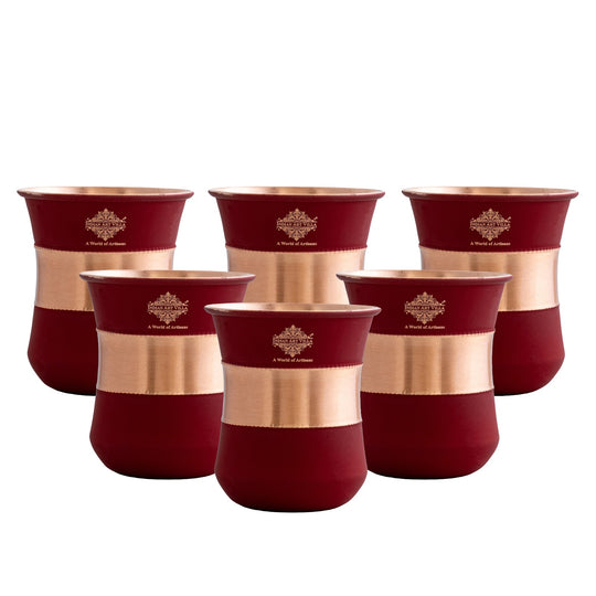 Handmade copper glass elegant kitchen drinkware