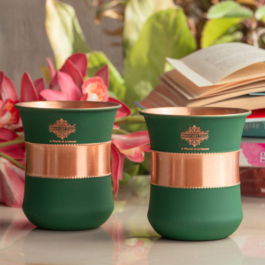 Copper water tumbler for daily hydration routine