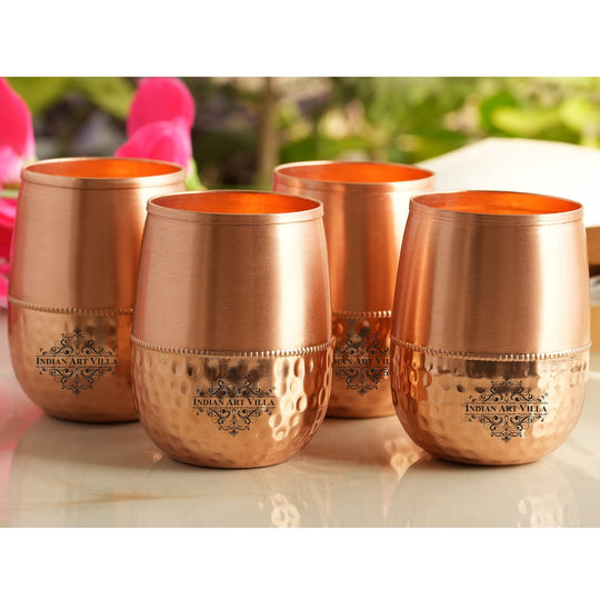 Pure Copper Dome Shape Glass 350 ML
