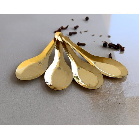 Brass Gold Float Masala Spoon
