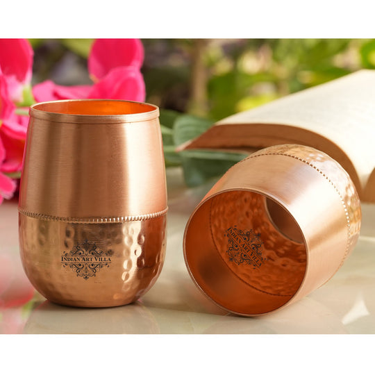 Copper glass for wellness hydration routine