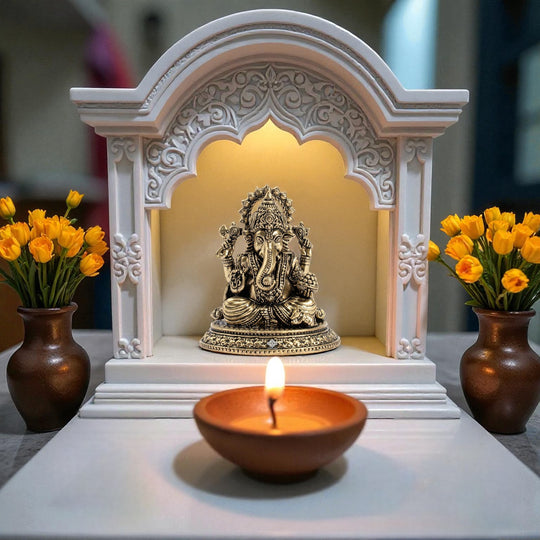 Pure Brass Ganesh Ji Idol for Home Pooja & Decor