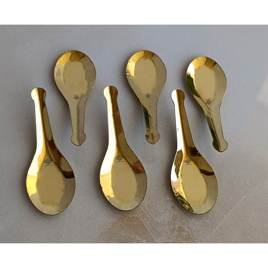 Brass Gold Float Masala Spoon