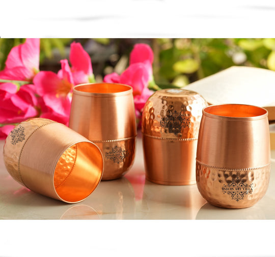 Pure Copper Dome Shape Glass 350 ML