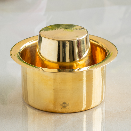 Pure Brass Dabra Set With 290 ML Capacity