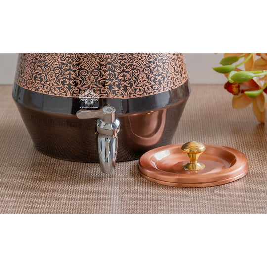 5 litre copper water dispenser with tap at office pantry water station – copper matka 5 litre price