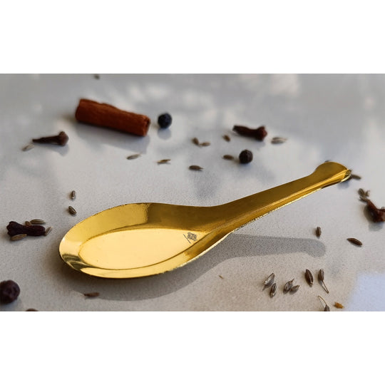 Brass Gold Float Masala Spoon