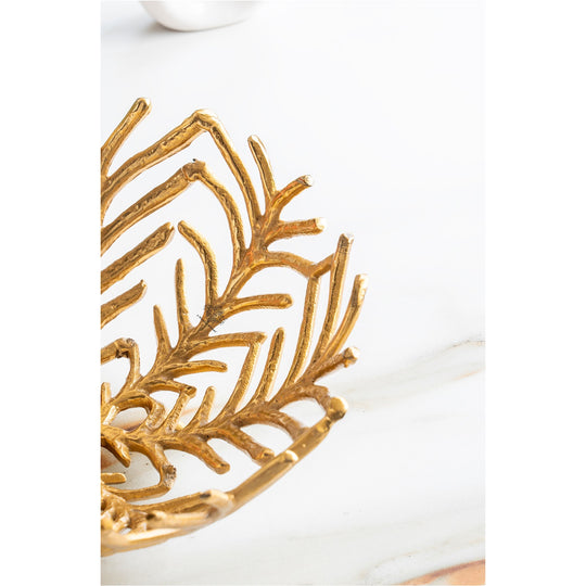 Brass Finish Decorative Cutting Basket – 12.6 Inch