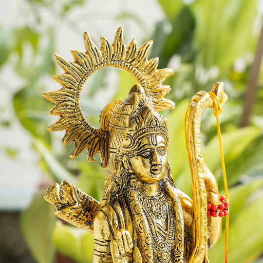 Brass Finish Shree Ram JI Showpiece