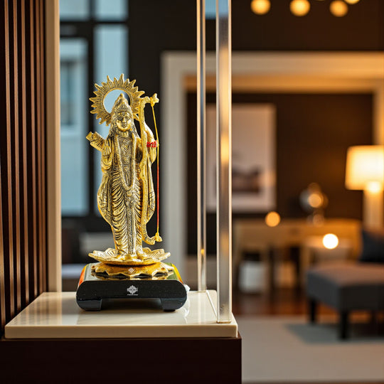 Brass Finish Shree Ram JI Showpiece