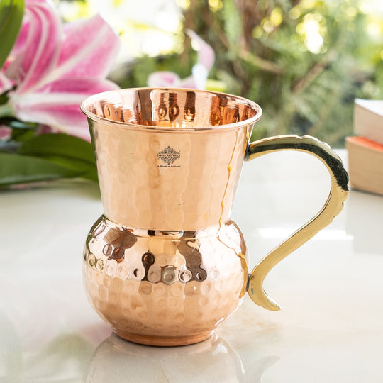 Copper glass traditional drinkware set