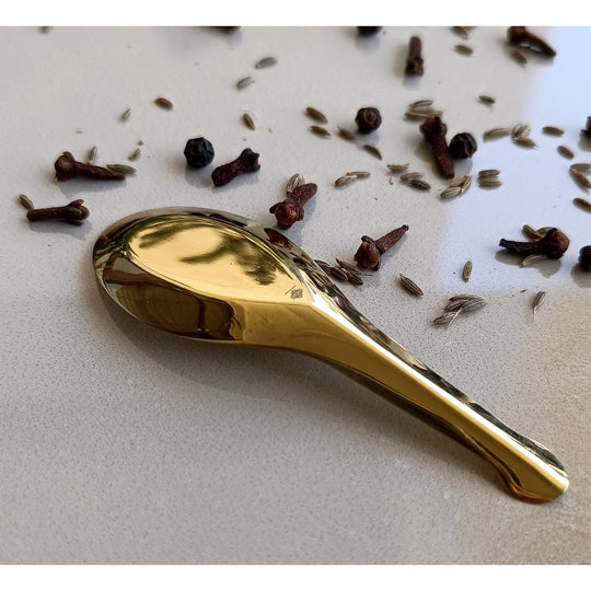 Brass Gold Float Masala Spoon