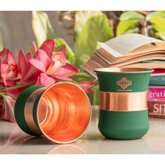Traditional copper tumbler for drinking water use