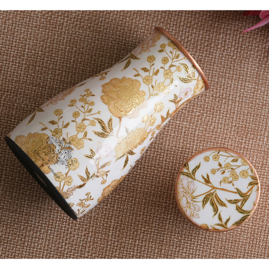 Pure Copper  Bedroom Bottle, Gold Print Luxury Design- 950 ml