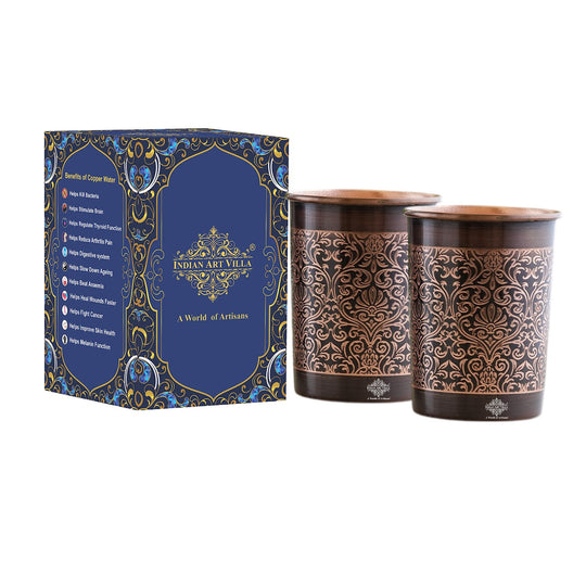 Handmade copper glass for wellness hydration India