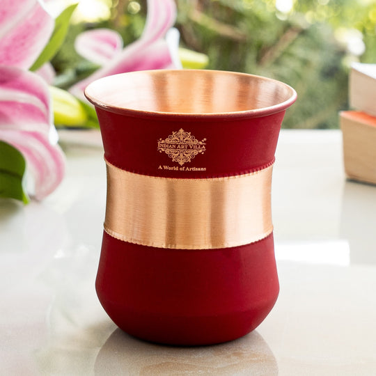 Handmade copper glass for hydration lifestyle use