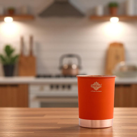Copper drinkware for healthy hydration lifestyle use