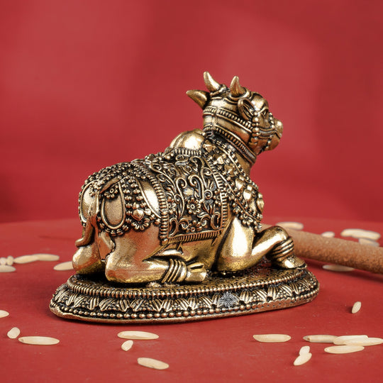 Pure Brass Nandi Murti Idol