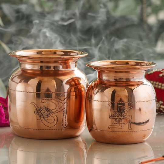 Pure Copper Lota with Om Design