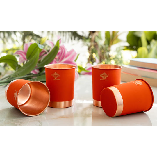 Copper water glass premium artisan finish