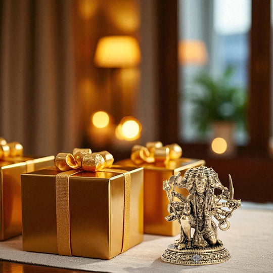 Pure Brass Panchmukhi Hanuman Ji Idol with Weapons – Spiritual Idol