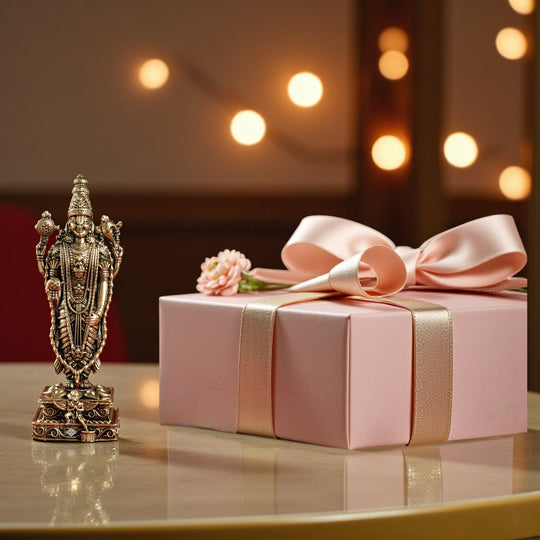 Brass Tirupati Balaji Murti Idol - Idol of Lord Venkateswara