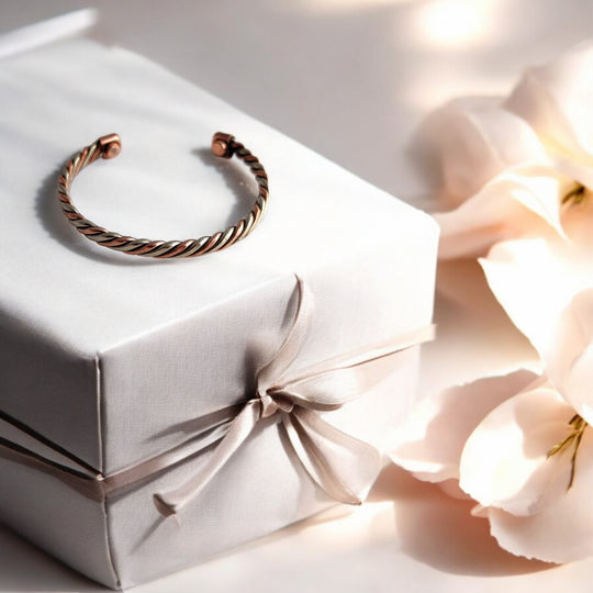 Copper Brass Fashionable Spiral Unisex Kada for Wellness & Gifting