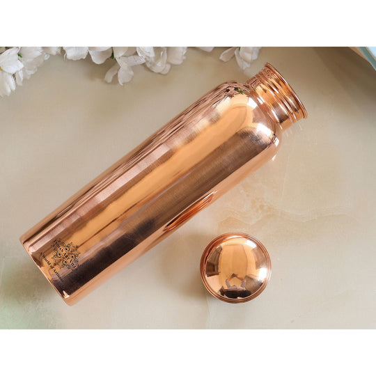 Pure Copper Bottle for Everyday Hydration - Easy to Carry