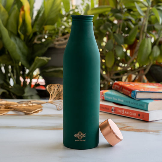Copper Bottle with Silk Finish 900 ML